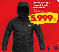 COLUMBİA LABYRİNTH LOOP II HOODED ERKEK MONT SİYAH fiyat ve kampanya bilgisi